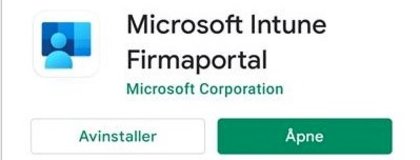 Android - Åpne Microsoft Intune Firmaportal - Klikk for stort bilde